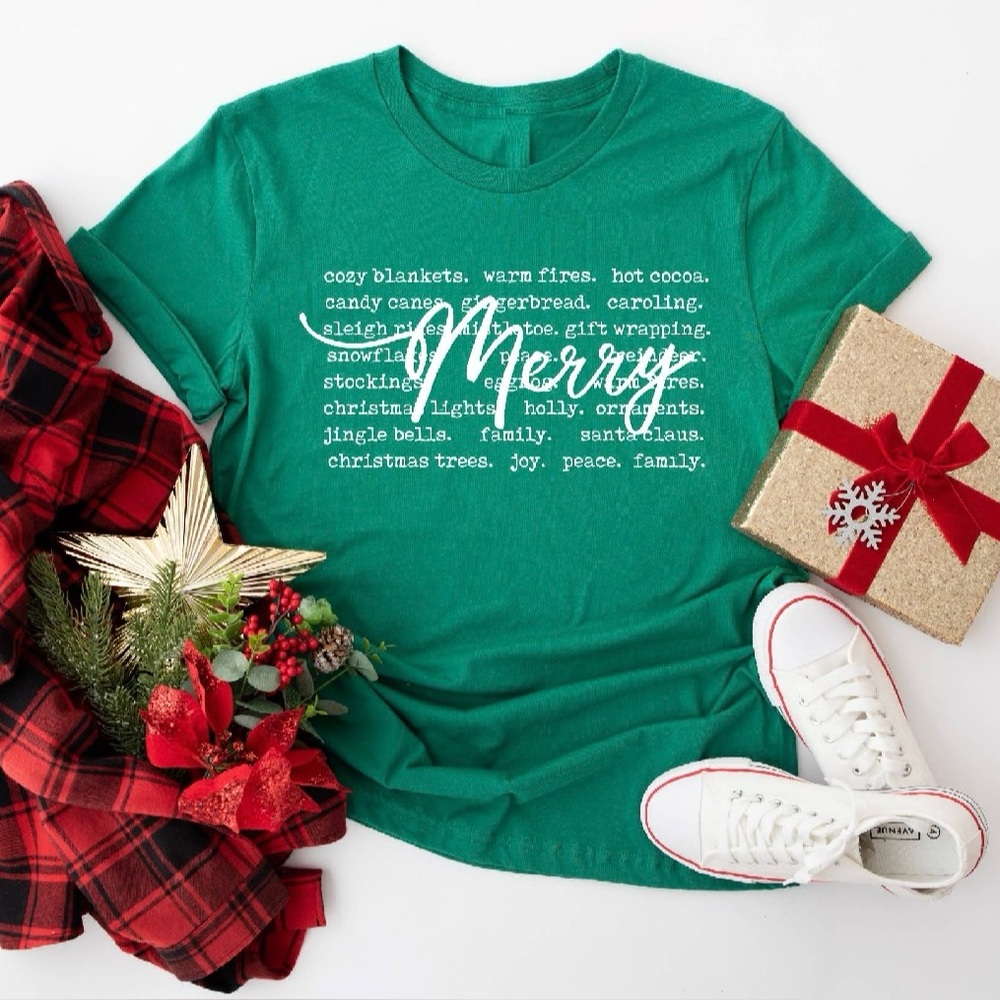 Holiday graphic top